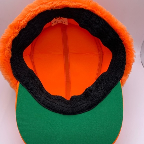 Outdoor Cap OC Mens Blaze Orange Hat Insulated Trapper Ear Flap Hunting OSFA EUC - Picture 9 of 16